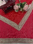 DESIGNER GEORGETTE CODING WITH THREAD & SEQUENCE WORK SAREE WITH UNSTITCHED BLOUSE WEDDING WEAR WHOLESALE PRICE ETHNIC GARMENT (11)