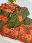 DESIGNER GEORGETTE DIGITAL PRINT AND HANDWORK GOWN BOTTOM WITH DUPATTA FESTIVE WEAR WHOLESALE PRICE ETHNIC GARMENT (2)