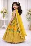 DESIGNER GEORGETTE DIGITAL PRINT & SEQUENCE EMBROIDERY WORK KID’S LEHENGA CHOLI WITH DUPATTA FESTIVE WEAR WHOLESALE PRICE ETHNIC GARMENT (2)