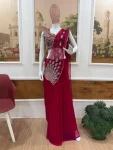 DESIGNER GEORGETTE EMBROIDERY THREAD & SEMI BEADS WORK READY TO WEAR SAREE WITH STITCHED BLOUSE PARTY WEAR WHOLESALE PRICE ETHNIC GARMENT (3)