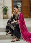 DESIGNER GEORGETTE SEQUENCE, THREAD & ZARI EMBROIDERY WORK TOP PALAZZO WITH DUPATTA FESTIVE WEAR WHOLESALE PRICE ETHNIC GARMENT (17)