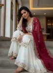 DESIGNER GEORGETTE SEQUENCE, THREAD & ZARI EMBROIDERY WORK TOP PALAZZO WITH DUPATTA FESTIVE WEAR WHOLESALE PRICE ETHNIC GARMENT (8)