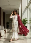 DESIGNER GEORGETTE SEQUENCE, THREAD & ZARI EMBROIDERY WORK TOP PALAZZO WITH DUPATTA FESTIVE WEAR WHOLESALE PRICE ETHNIC GARMENT (8)