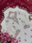 DESIGNER GEORGETTE SEQUENCE, THREAD & ZARI EMBROIDERY WORK TOP PALAZZO WITH DUPATTA FESTIVE WEAR WHOLESALE PRICE ETHNIC GARMENT (8)