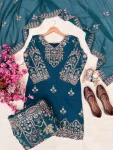 DESIGNER GEORGETTE ZARI & 5MM SEQUENCE EMBROIDERY WORK TOP PALAZZO WITH DUPATTA FESTIVE WEAR WHOLESALE PRICE ETHNIC GARMENT (2)