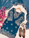 DESIGNER GEORGETTE ZARI & 5MM SEQUENCE EMBROIDERY WORK TOP PALAZZO WITH DUPATTA FESTIVE WEAR WHOLESALE PRICE ETHNIC GARMENT (2)