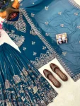 DESIGNER GEORGETTE ZARI & 5MM SEQUENCE EMBROIDERY WORK TOP PALAZZO WITH DUPATTA FESTIVE WEAR WHOLESALE PRICE ETHNIC GARMENT (2)