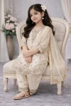 DESIGNER GMY SILK EMBROIDERY SEQUENCE WORK KID’S TOP BOTTOM WITH DUPATTA FESTIVE WEAR WHOLESALE PRICE ETHNIC GARMENT (2)