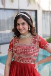 DESIGNER HO FABRIC SEQUENCE & ZARI WITH PIPE BEADS EMBROIDERY WORK GOWN FESTIVE WEAR WHOLESALE PRICE ETHNIC GARMENT (3)