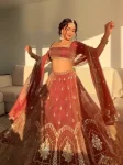 DESIGNER KRISHMA SILK THREAD WITH SEQUENCE WORK LEHENGA CHOLI WITH DUPATTA WEDDING WEAR WHOLESALE PRICE ETHNIC GARMENT (4)