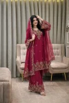 DESIGNER MOSS SILK SEQUENCE & ZARI THREAD EMBROIDERY WORK TOP PALAZZO WITH DUPATTA FESTIVE WEAR WHOLESALE PRICE ETHNIC GARMENT (3)