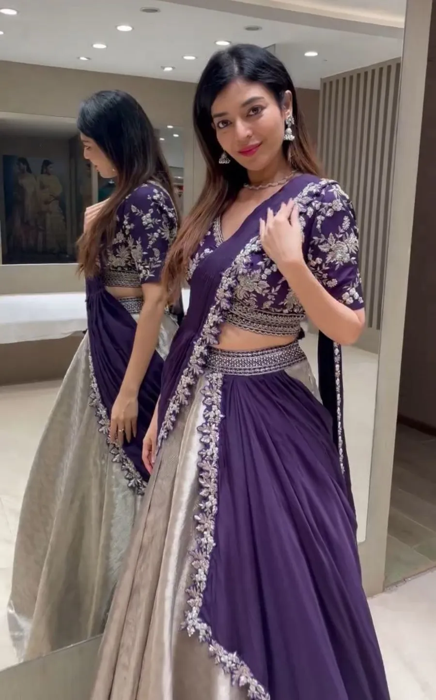 DESIGNER RANGOLI EMBROIDERY WORK LEHENGA CHOLI WITH DUPATTA PARTY WEAR WHOLESALE PRICE ETHNIC GARMENT (6)