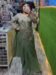 DESIGNER RANGOLI SILK EMBROIDERY THREAD & DUAL SEQUENCE WORK READY TOP WEAR SAREE WITH STITCHED BLOUSE PARTY WEAR WHOLESALE PRICE ETHNIC GARMENT (6)