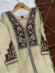 DESIGNER ROMAN SILK MULTI EMBROIDERY THREAD WITH BEAUTIFUL HAND WORK TOP PALAZZO WITH DUPATTA FESTIVE WEAR WHOLESALE PRICE ETHNIC GARMENT (2)
