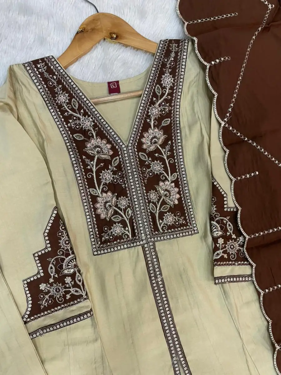 DESIGNER ROMAN SILK MULTI EMBROIDERY THREAD WITH BEAUTIFUL HAND WORK TOP PALAZZO WITH DUPATTA FESTIVE WEAR WHOLESALE PRICE ETHNIC GARMENT (11)