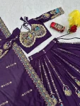 DESIGNER VICHITRA EMBROIDERY CODING SEQUENCE & THREAD WORK LEHENGA CHOLI WITH DUPATTA WEDDING WEAR WHOLESALE PRICE ETHNIC GARMENT (5)