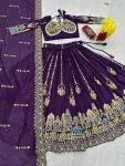 DESIGNER VICHITRA EMBROIDERY CODING SEQUENCE & THREAD WORK LEHENGA CHOLI WITH DUPATTA WEDDING WEAR WHOLESALE PRICE ETHNIC GARMENT (5)