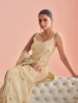 DESIGNER VICHITRA SILK EMBROIDERY SEQUENCE + CODING WORK TOP SHARARA WITH DUPATTA WEDDING WEAR WHOLESALE PRICE EHNIC GARMENT (1)