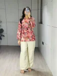 FANCY CAMBRIC COTTON PRINTED WITH FOIL WORK AND BACK SIDE DORI WORK TOP PALAZZO SET DAILY WEAR WHOLESALE PRICE ETHNIC GARMENT (6)