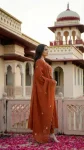 FANCY CHANDERI SILK EMBROIDERY WORK TOP BOTTOM WITH DUPATTA FESTIVE WEAR WHOLESALE PRICE ETHNIC GARMENT (7)