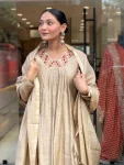 FANCY CHANDERI SILK SEQUENCE EMBROIDERY WORK TOP BOTTOM WITH DUPATTA FESTIVE WEAR WHOLESALE PRICE ETHNIC GARMENT (4)