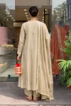 FANCY CHANDERI SILK SEQUENCE EMBROIDERY WORK TOP BOTTOM WITH DUPATTA FESTIVE WEAR WHOLESALE PRICE ETHNIC GARMENT (4)