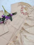 FANCY CHANDERI SILK SEQUENCE EMBROIDERY WORK TOP BOTTOM WITH DUPATTA FESTIVE WEAR WHOLESALE PRICE ETHNIC GARMENT (4)