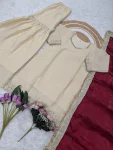 FANCY CHINON SEQUENCE EMBROIDERY WORK TOP SHARARA WITH DUPATTA FESTIVE WEAR WHOLESALE PRICE ETHNIC GARMENT (4)