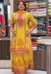 FANCY CHINON SILK DIGITAL PRINT + REAL MIRROR WORK TOP PALAZZO WITH DUPATTA FESTIVE WEAR WHOLESALE PRICE ETHNIC GARMENT (2)