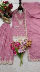 FANCY CHINON SILK EMBROIDERY CODING SEQUENCE WORK WITH HANDS WORKS MIRROR DIAMOND WORK TOP PALAZZO WITH DUPATTA FESTIVE WEAR WHOLESALE PRICE ETHNIC GARMENT (2)