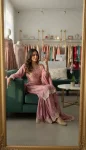FANCY CHINON SILK EMBROIDERY CODING SEQUENCE WORK WITH HANDS WORKS MIRROR DIAMOND WORK TOP PALAZZO WITH DUPATTA FESTIVE WEAR WHOLESALE PRICE ETHNIC GARMENT (2)