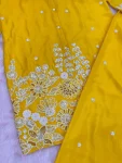 FANCY CHINON SILK EMBROIDERY SEQUENCE WORK CO-ORD SET DAILY WEAR WHOLESALE PRICE ETHNIC GARMENT (2)