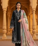 FANCY COTTON EMBROIDERY SEQUENCE WORK TOP BOTTOM WITH DUPATTA FESTIVE WEAR WHOLESALE PRICE ETHNIC GARMENT (2)