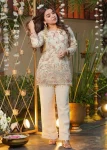 FANCY CREPE SILK SEQUENCE CODING EMBROIDERY WORK TOP PENT SET FESTIVE WEAR WHOLESALE PRICE ETHNIC GARMENT (2)
