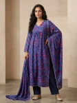 FANCY DELTA SILK BANDHANI PRINT WORK TOP BOTTOM WITH DUPATTA PURPLE