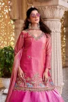 FANCY FENDY EMBROIDERY BEADS (MOTI) SEQUENCE & THREAD WORK TOP LEHENGA WITH DUPATTA WEDDING WEAR WHOLESALE PRICE ETHNIC GARMENT (12)