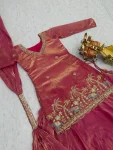 FANCY FENDY EMBROIDERY BEADS (MOTI) SEQUENCE & THREAD WORK TOP LEHENGA WITH DUPATTA WEDDING WEAR WHOLESALE PRICE ETHNIC GARMENT (12)