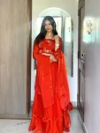 FANCY FENDY SILK THREAD, EMBROIDERY , CODING AND SEQUENCE WORK LEHENGA BLOUSE AND WAIST BELT EXTRA FAILR WEDDING WEAR WHOLESALE PRICE ETHNIC GARMENT (13)