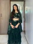 FANCY FENDY SILK THREAD, EMBROIDERY , CODING AND SEQUENCE WORK LEHENGA BLOUSE AND WAIST BELT EXTRA FAILR WEDDING WEAR WHOLESALE PRICE ETHNIC GARMENT (16)