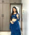 FANCY FENDY SILK THREAD, EMBROIDERY , CODING AND SEQUENCE WORK LEHENGA BLOUSE AND WAIST BELT EXTRA FAILR WEDDING WEAR WHOLESALE PRICE ETHNIC GARMENT (9)