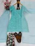 FANCY GEORGETTE CHIN SEQUENCE WORK TOP PALAZZO WITH DUPATTA FESTIVE WEAR WHOLESALE PRICE ETHNIC GARMENT (3)