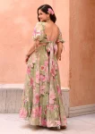 FANCY GEORGETTE PRINTED WORK ONLY GOWN PARTY WEAR WHOLESALE PRICE ETHNIC GARMENT (3)