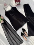 FANCY GEORGETTE REAL MIRROR WORK TOP PALAZZO WITH DUPATTA FESTIVE WEAR WHOLESALE PRICE ETHNIC GARMENT (5)