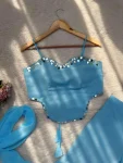 FANCY GEORGETTE REAL MIRROR WORK TOP SHARARA WITH DUPATTA PARTY WEAR WHOLESALE PRICE ETHNIC GARMENT (3)