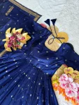 FANCY HANDLOOK COTTON ZARI WEAVING BUTTI WORK GOWN WITH DUPATTA FESTIVE WEAR WHOLESALE PRICE ETHNIC GARMENT (4)