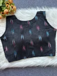 FANCY IKKAT COTTON DIGITAL PRINTED WORK STITCHED BLOUSE DAILY WEAR WHOLESALE PRICE ETHNIC GARMENT (5)