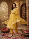 FANCY JACQUARD WEAVING WORK TOP BOTTOM WITH DUPATTA FESTIVE WEAR WHOLESALE PRICE ETHNIC GARMENT (1)
