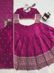 FANCY JAPAN SATIN THREAD WITH SEQUENCE WORK LEHENGA CHOLI WITH DUPATTA WEDDING WEAR WHOLESALE PRICE ETHNIC GARMENT (1)