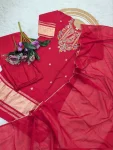 FANCY LAGDI VISCOSE SILK SEQUENCE CODING EMBROIDERY WORK TOP BOTTOM WITH DUPATTA FESTIVE WEAR WHOLESALE PRICE ETHNIC GARMENT (8)