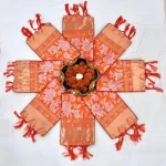 FANCY LICHI SILK JACQUARD WORK SAREE WITH UNSTITCHED BLOUSE FESTIVE WEAR WHOLESALE PRICE ETHNIC GARMENT (3)